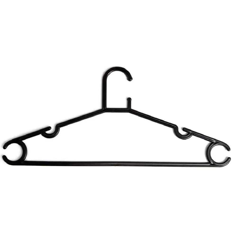Cintre en plastique Noir x5 - L38,5xH17cm