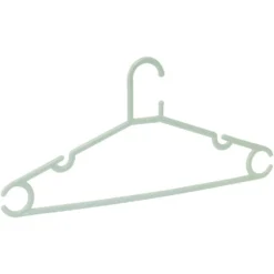 Cintre en plastique vert x5 - L38,5xH17cm
