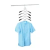 Cintre gain de place chemise 5en1 acier revêtement plastique noir