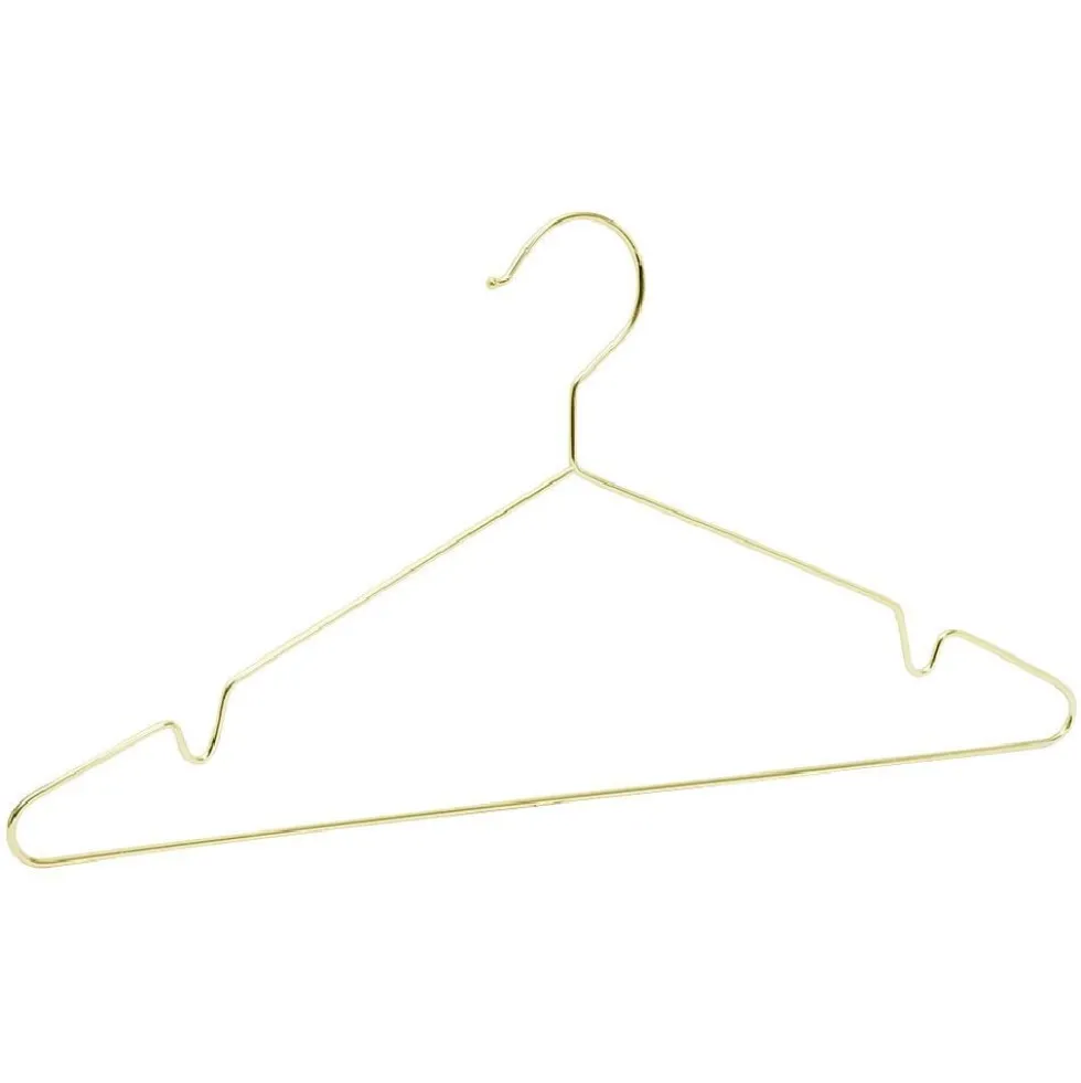 Cintre métal jaune doré x5