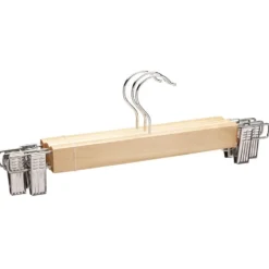 Cintre à pinces en bois x3