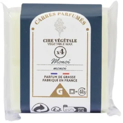 Cire parfumée bleu senteur monoï 40g x4