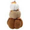 Citrouille superposées automne x3 coton et laine bouclée