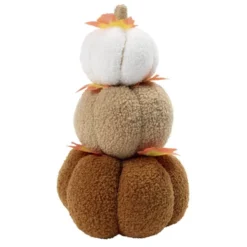 Citrouille superposées automne x3 coton et laine bouclée