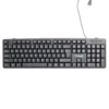 Clavier filaire noir USB 14x42cm