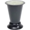 Cône funéraire lesté plastique noir Ø12cm