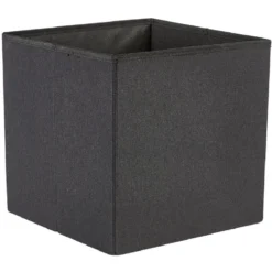 Coffre pouf Clara Noir - L38 x P38 x H37,5 cm