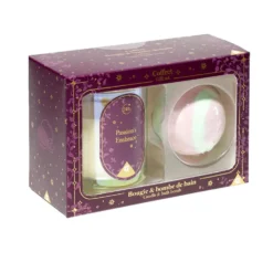 Coffret bougie x1 et bombe de bain x1 - 3 modèles
