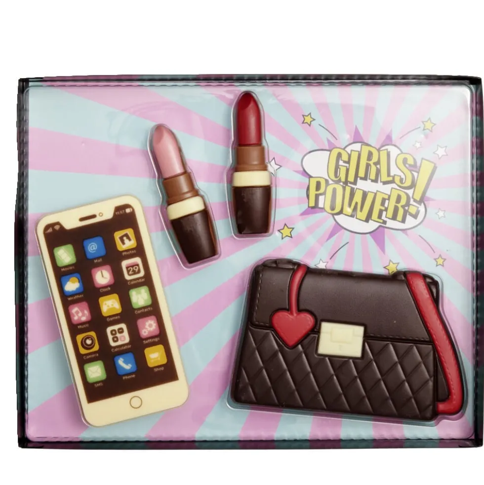Coffret chocolat Girl Power 135Gr 4 pièces