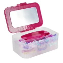 Coffret création de bijoux pour enfant avec boîte à bijoux et présentoir