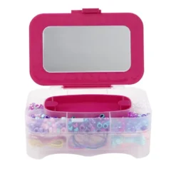 Coffret création de bijoux pour enfant avec boîte à bijoux et présentoir