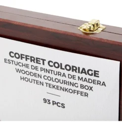 Coffret de coloriage en bois