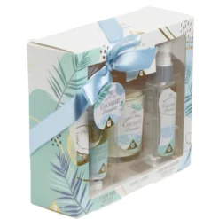 Coffret senteur avec bougie/crème mains/parfum d'intérieur