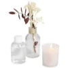 Coffret senteur cage corde fleur séchée rose Ø14xH24cm