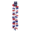 Collier fleurs Cocorico bleu blanc rouge L49cm