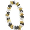 Collier Hawaïen fleur dorée et argentée