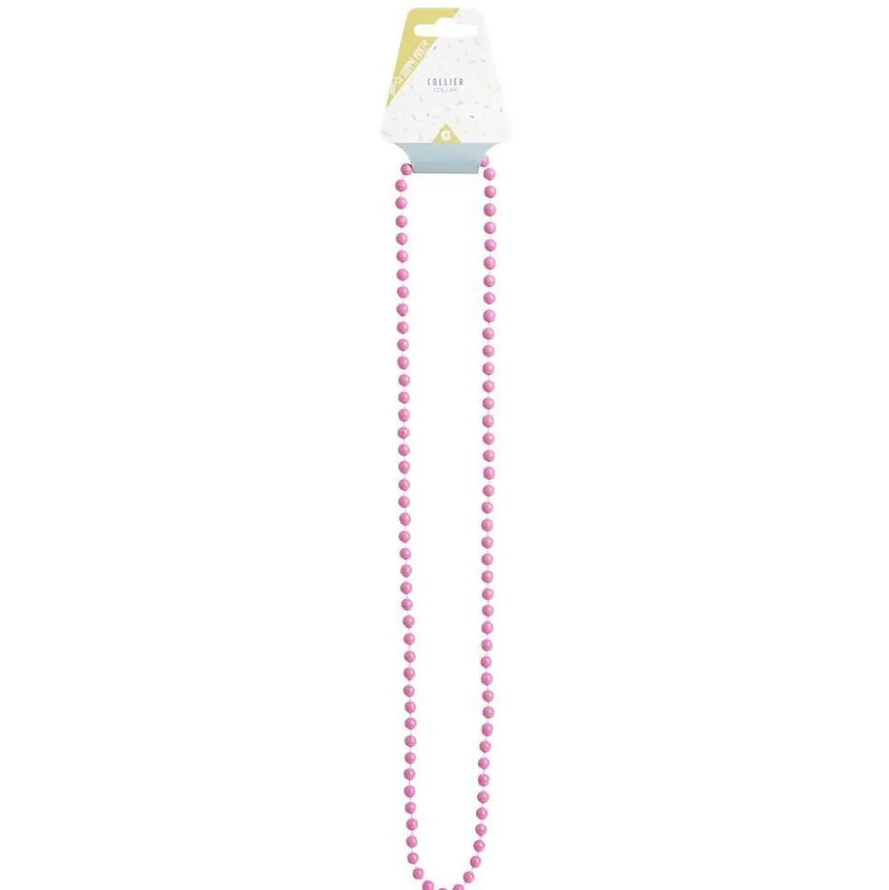 Collier perle flashy L84cm - 4 modèles