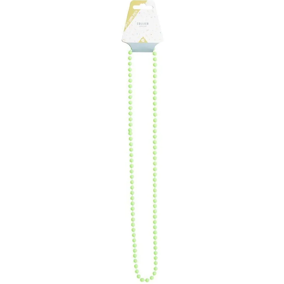 Collier perle flashy L84cm - 4 modèles