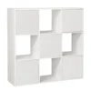 Colonne en bois 6 cases Adam blanc 90xP29,5xH90cm
