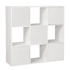 Colonne en bois 6 cases Adam blanc 90xP29,5xH90cm