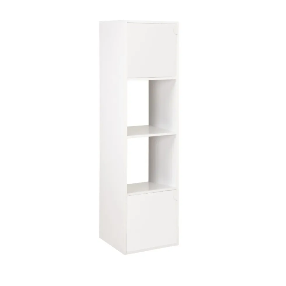Colonne en bois 4 cases Adam blanche 30xP29,5xH120cm