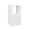 Colonne en bois 2 cases Adam blanche 30xP29,5xH60,5cm