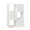 Colonne en bois 6 cases Adam blanc 60xP29,5xH90cm
