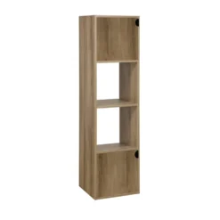 Colonne en bois 4 cases Adam brun naturel 30xP29,5xH120cm