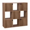 Colonne en bois 6 cases Adam brun naturel 90xP29,5xH90cm