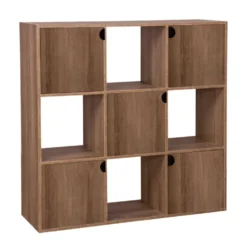 Colonne en bois 6 cases Adam brun naturel 90xP29,5xH90cm