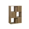 Colonne en bois 6 cases Adam brun naturel 60xP29,5xH90cm