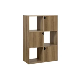 Colonne en bois 6 cases Adam brun naturel 60xP29,5xH90cm