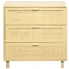 Commode Kanna 3 tiroirs cannage rotin L.80 x P.40 x H.80 cm