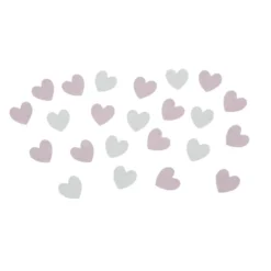 Confetti coeur rose et blanc 30g