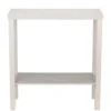 Console en bois Garry 2 niveaux blanche L71xP29,5xH74,6cm