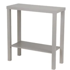 Console en bois Garry 2 niveaux blanche L71xP29,5xH74,6cm