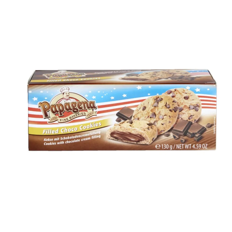 Cookies fourrés choco noisette 130gr