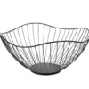 Corbeille à fruit en métal noir Ø26,5xH11cm