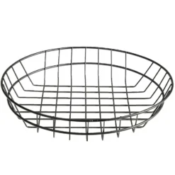 Corbeille à fruit ronde en métal noir Ø25xH4cm