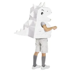 Costume en carton forme animal à colorier avec 6 feutres (2 modèles licorne ou dinosaure)