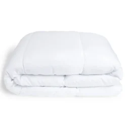 Couette caline polyester blanc 1 place 140x200cm