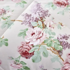 Couette imprimé roses 240x220cm polyester