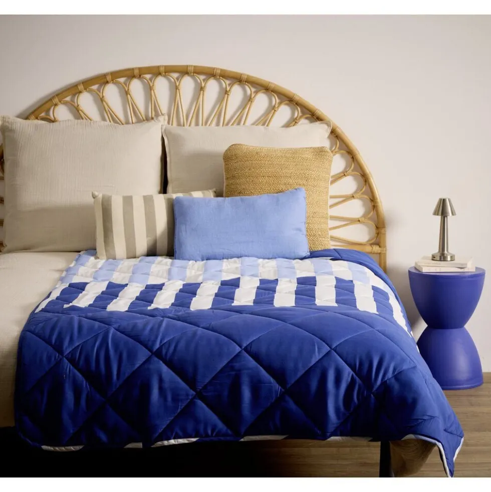 Couette légère 2 personnes imprimée polyester 220x240cm (2 modèles)