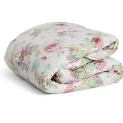 Couette 1 personne 140x200cm avec motif imprimé fleurs
