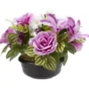 Coupe de fleurs artificielles 22 têtes violet