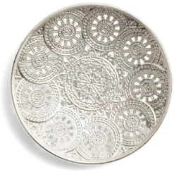 Coupelle design oriental Ø13cm métal argenté