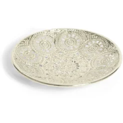 Coupelle design oriental Ø13cm métal argenté