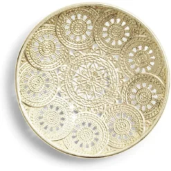 Coupelle design oriental Ø13cm métal argenté