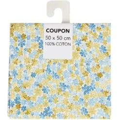 Coupon tissu 100% coton 50x50cm