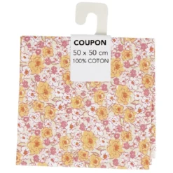 Coupon tissu 100% coton 50x50cm